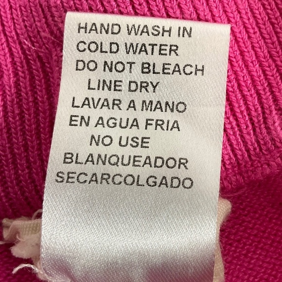 Entro Pink & Red Striped Knit Shorts  Size Medium Drawstring Waist Loungewear - Picture 6 of 6